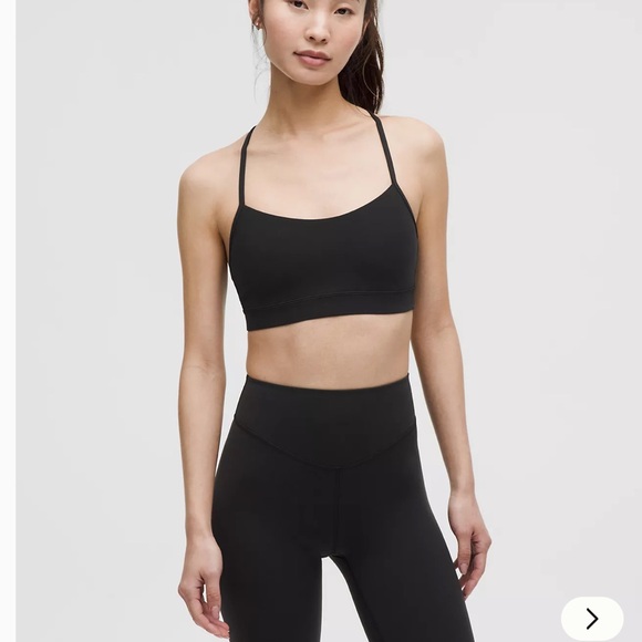 lululemon athletica Other - Lululemon Flow Y Bra Nulu Light Support, A–C Cups - Size 6- Black